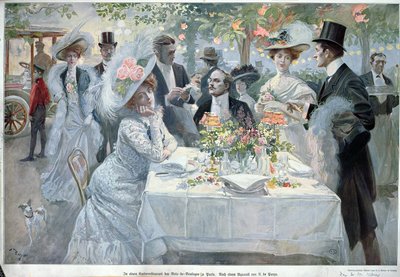 In a Restaurant in the Bois de Boulogne in Paris by U de Parns